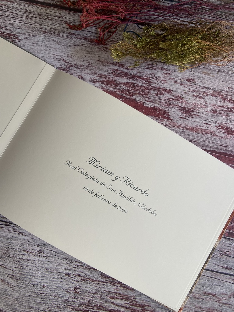 libros de firmas de testigos de boda