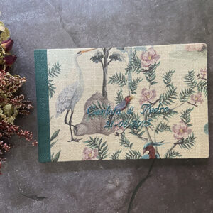 Libro de firmas I 30x20cm I Flamingo & Zeus Blue