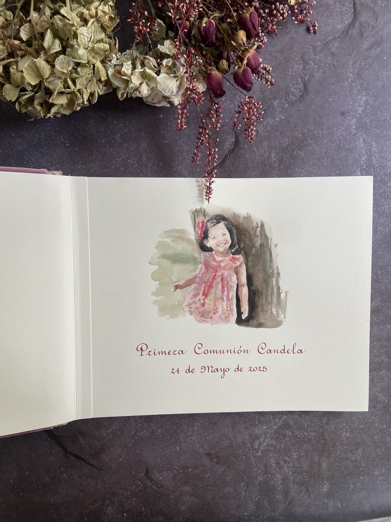 libro de firmas de comunión