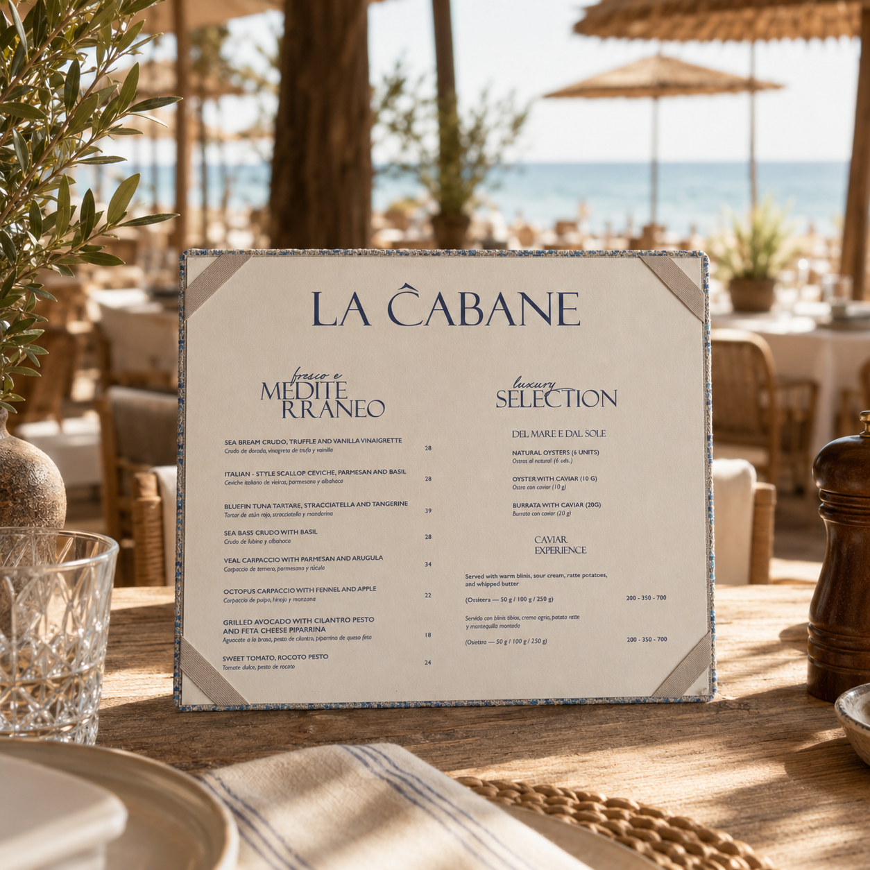 CARTAS DE RESTAURANTES