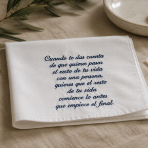 Pañuelo Bordado Siempre Juntos